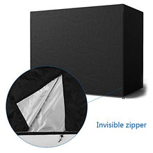Ghopy Copertura per Dondolo 3 Posti Tessuto Impermeabile in Poliestere 190T UV-Resistente Chiusura con Cerniera per Massima comodità per Interni e Estern (Nero)