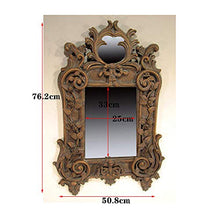 Specchi da parete per bagno Specchio A Parete Specchio Quadrato In Stile Europeo Sud-est Asiatico Specchio Per Il Trucco Specchio Per Bellezza Specchio Per Bagno Specchio Per Decorazione Murale76.2x50