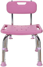Sgabello da doccia Bagno sgabello in lega di alluminio di colore rosa doccia Sgabello Bagno Sgabello regolabile in altezza sedia Doccia Bagno sedia Vecchio rettangolo con antiscivolo Mat sgabello bagn
