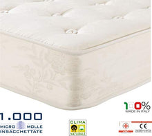 Evodreams Materasso Natural Pocket h.22 – Molle insacchettate e indipendenti, Pura Lana e Puro Cotone, Tessuto Puro Cotone, Dispositivo Medico CE, Materasso Artigianale Fatto in Italia (120 x 200)