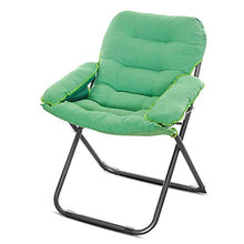 Divano pigro Divano Singolo Sedia Casuale Pieghevole Sedia Computer Sedia casa Camera da Letto Balcone reclinabile (Colore : Green)