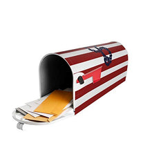Copertura magnetica reversibile per cassetta postale con ancora rossa, design unico, per giardino, cortile, dimensioni standard 53 x 45 cm