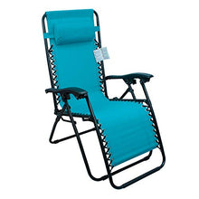 Arcoiris Lettino pieghevole arcobaleno, sedie a dondolo da giardino per esterno con imbottitura per la testa regolabile, ergonomico, 165x65x110 cm (Pack 1, Azul)