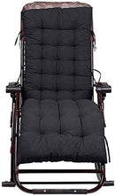 Materassino per Sdraio Casa 130 CM, Cuscini Lounge Chair Cuscino Imbottito per Sedia A Sdraio Cuscino Panca per Poltrona Sdraio Relax da Casa E Giardino (Senza Chair) (155 * 48 * 8 Cm, Nero)
