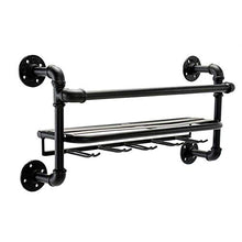 LHQ-HQ Creativo Wine Rack Bottiglia di Vino Rack Permanente Armadio Vintage Champagne mensola del Supporto Metallo Ferro Tubo Acqua Tazza di Disegno