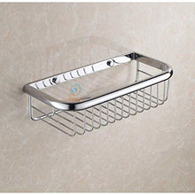 ZLININ Y-longhair Mensola da bagno montata a parete in ottone robusto design cromato doccia mensola porta shampoo cestino/mensola da bagno
