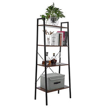 Scaffale a scaletta, scaffale a 4 Ripiani Scaffale a Scala Scaffali per Piante Portafiori Multifunzionale Scaffale per scaffali per Soggiorno di casa Camera da Letto Marrone, 23.62