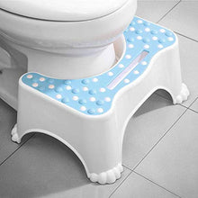 AJH Sgabello per Bambini Sgabello per WC Sgabello in plastica Sgabello per Lavaggio Bagno Cuscino per WC Poggiapiedi Sgabello Antiscivolo (Blu 47 * 35,3 * 21 cm)