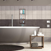 Relaxdays Scaffale Doccia da Appendere 3 Ripiani, Mensola Doccia in Bambù con Gancio, HLP 70x28,5x10 cm, Marrone Scuro