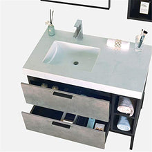 JIAGU Bagno Bagno Mobile Mobile lavabo per lavabo da Terra WC per Servizi igienici Vanity Marble (Color : Gray, Size : 55x100x85cm)