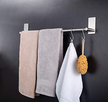 MKISHINE (3M Adesivi) Barra Porta Asciugamano con 5 Ganci S,Bello e Resistente,Porta Asciugamani Facile installarlo,Perfetto per Chi Non Vuole Fare Buchi nei mur (2)