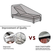ZhongYeYuanDianZiKeJi 1PCS Sdraio da Esterni, coperture mobili da Giardino in Rattan per Lettino Prendisole Impermeabile Nero 2.08 m x 0.76 m x 0.41 - 0.79 m/2,1 x 0,8 m x 1.34 - 0,8 m