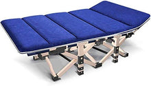 GAOFQ Lettino Prendisole Sedie da Giardino Letto Pieghevole Campeggio, Ufficio Letto per pisolino Pausa Pranzo Casa Portatile Tempo Libero Reclinabile Base Letto Stabile e Robusta (Colore, Blu), Blu