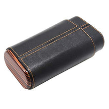 Umidificatore a scatola isolante Casi Portatile Cigar Box Tre sigari importati Cigar Box Cigar Humidor Viaggio Cigar Box Sigaro in Pelle Custodia in Pelle lucidata a Mano in Pelle di Alta qualità
