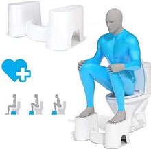 Sgabello da Toilette in plastica per Bagno, Sgabello da Bagno Antiscivolo con Gradino per Bagno, poggiapiedi per Sgabello da Bagno per alleviare la stitichezza 7.1 (Dimensioni: 17,5 cm)