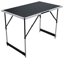 Mojawo, tavolo da campeggio pieghevole in alluminio misura XXL, tavolo da giardino universale, tavolo da viaggio regolabile in altezza da 100 x 60 x 75/80/85/90 cm