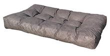 SET CUSCINI PER DIVANI PALLET BANCALI Seduta 120x80x15 cm + Schienale 120x42x10-18 cm - COLORE GRIGIO