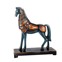 KK Zachary Arredamento della Camera Stile Europeo e Americano Imitazione del Bronzo War Horse Home Furnishings Villa Bar Club Bar Bar Tatuaggi 29 * 37 (cm) (Color : Brown)
