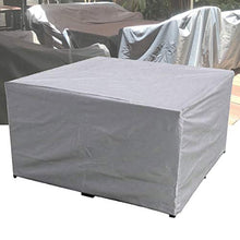 APOE Copertura Tavolo Esterno, Copritavolo Esterno Impermeabile Rettangolare, Copertura Mobili da Giardino Telo Protettivo per Tavolo e Sedie da Esterni, 210×140×80cm Argento