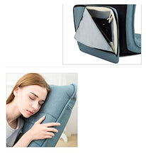 HongTeng Divani Piccolo sofà Girevole Comodo Casuale Salotto Pigro Camera da Letto Soggiorno Semplice Moderno Cuscino Spesso 65 × 82 cm (Color : Light Blue)