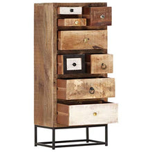 FAMIROSA Cassettiera 45x30x105 cm, in Legno Massello di Recupero