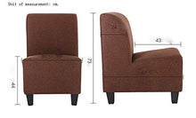 HongTeng Divani Sofà Creativo del sofà del Computer Portatile della sofà della Camera da Letto del sofà del sofà del sofà del Singolo del Salotto di Svago 51 × 67cm (Color : Brown)