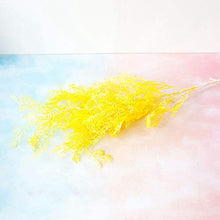 LPxdywlk 1pc Artificiale Fiore Brina Erba Fotografia Prop Festa di Nozze Decorazioni per La Casa Tavola Decorazioni per La Fotografia Forniture Giallo