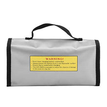 DERCLIVE Borsa di Sicurezza Portatile per Batteria Lipo a Prova di Esplosione Borse di Ricarica Resistenti alle Alte Temperature Grigio
