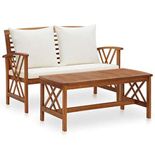 Tidyard Set Divani da Giardino con Cuscini in Legno massello di Acacia,Salotto da Giardino,Set Mobili da Giardino in Legno, Set Salotto da Esterno con Tavolino,Ampia Scelta di Colori e Dimensioni