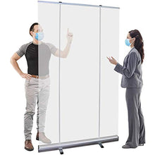 WLHER Striscione a Rullo Trasparente per starnuti da Pavimento, Protezione Contro germi, Schermo Trasparente per Locali, saloni di Parrucchiere, palestre, 800 mm x 2000 mm