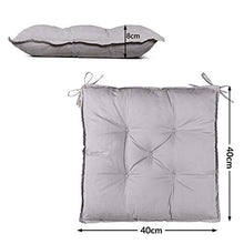 Detex Cuscino per Sedie 40x40x8cm Viscoelastico Set da 4 Cuscini Sedie Cuscino Imbottito Cuscini Indoor Outdoor Traspirante