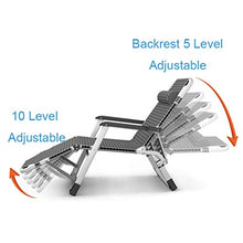YVX Weightless Armchairs Reclining Folding Lounge Chairs, Reclining Lounge Chairs, Patio, Inner Beach, Garden, Stand 441 lbs