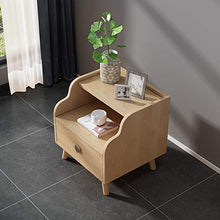 MEFKY Comodino in Legno Comodino Durevole della Camera Letto Armadio Laterale Moderno Color Legno Comodino Cassetto con 1 Cassetto Portaoggetti