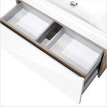 FACKELMANN - Set di mobili da bagno Piuro, 3 pezzi, 85 cm, mobiletto sottolavello, lavabo in ceramica e armadietto a specchio