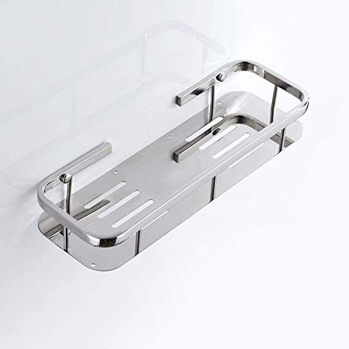 L.BAN Mensola angolare per Bagno in Acciaio Inox 304 antiruggine per Uso Domestico Supporto per Doccia a Parete con Nastro Caddy per Hotel di Lusso Porta Asciugamani per WC Supporto per Hotel Cest