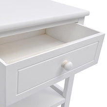 lyrlody Comodino, Comodino Comodino Portariviste Bianco Elegante per Camera da Letto per Soggiorno