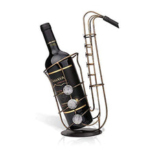 LHQ-HQ Decorazioni Arte Artigianato Saxophone casa cremagliera del Vino Decorazione in Ferro battuto Cucina di Raffreddamento di Vino del Desktop