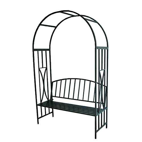 Arco Da Giardino In Acciaio, Panchina Da Giardino Panchina Da Esterno Panchina Da Patio, Pergolato Alto Da Giardino, Stabile, Stabile, Portante Elevato, Per Varie Piante Rampicanti, Cortile Con Prato