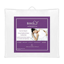 Linens Limited Copertura Materasso - Penna e Piuma d’Oca, Bianco, Singolo