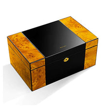 Minmin Legno di Cedro Cigar Box Humidor Grande capacità Struttura Regalo Cigar Cabinet, 370x240x165mm Accessori del Sigaro (Size : 370x240x165mm)