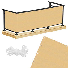 SPRINGOS - Protezione da sguardi indiscreti per balcone, 1 x 5 m, colore: Grigio