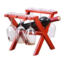 DAGONGREN Solido Wine Rack Legno, Holder Nordic Creativo Minimalista Moderno del Salone della casa Cup