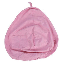 Jodimitty Pouf Copripoltrona a Sacco Copridivano per Divano Pigro Fodera Per Poltrona A Sacco Per Divano Bean Bag Cover Copri Lazy Bag per Adulti e Bambini Senza Sacco(Pink，90x110cm)