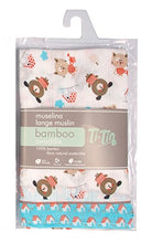 Ti TIN Mussola Per Neonato in Bamboo | Mussola con Stampa Casa Realizzata in Bambù Naturale Anti-Acaro per Bambini - Extra Morbida, 120x120 cm
