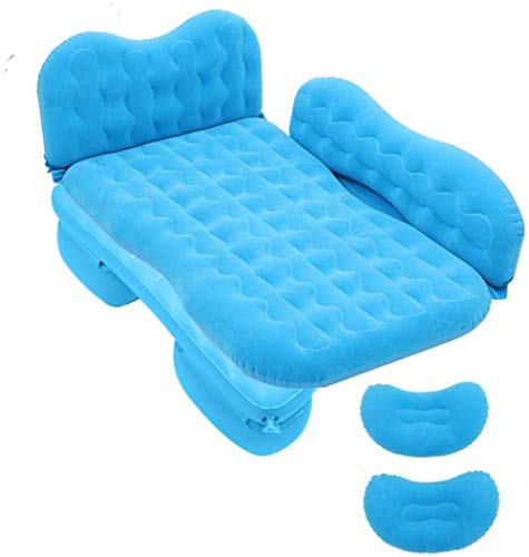 Lettino da viaggio Letto gonfiabile Motivo a onde doppio ingranaggi Tornio floccato Materasso Viaggi testa dell'automobile di Guardia cuscino d'aria letto multifunzionale auto gonfiabile Bed 5-21