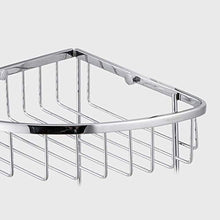 L.BAN Cestino per Doccia da Parete in Argento con 2 Ganci, Supporto per WC sospeso in Bronzo, Supporto per Organizer da Bagno in Acciaio Inossidabile per portaoggetti da Doccia