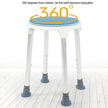Asixx Sedia da Bagno con Doccia, Altezza Regolabile a 360 Gradi Sedia da Bagno e Doccia, Sgabello da Bagno Antiscivolo Girevole Sedile da Doccia per Doccia per Anziani/Donne Incinte