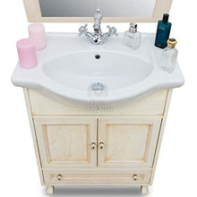 Shop Chic Arredo bagno decapè avorio con lavabo da 65 cm ante e cassetti