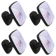 Rosa della bicicletta 4 PCS Pomelli per Porta, Pomolo per Mobile, Pomelli per Mobili con Viti, Maniglia per Armadietto, Pomelli per Porta, Pomelli per Cassetti per Porta, Armadio, Cassetto e Credenza
