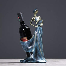 QQSGBD Portabottiglie da Vino Bellezza Lady Statua della cremagliera della bottig Ornamentali in Resina Vino Decorazioni Bicchieri Regalo Craft Accessori arredo Antiscivolo